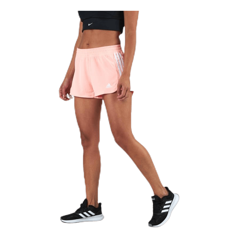 ADIDAS Pacer 3-Stripes Knit Shorts Pink 4 ADIDAS Pacer 3-Stripes Knit Shorts Pink - Bilde 4