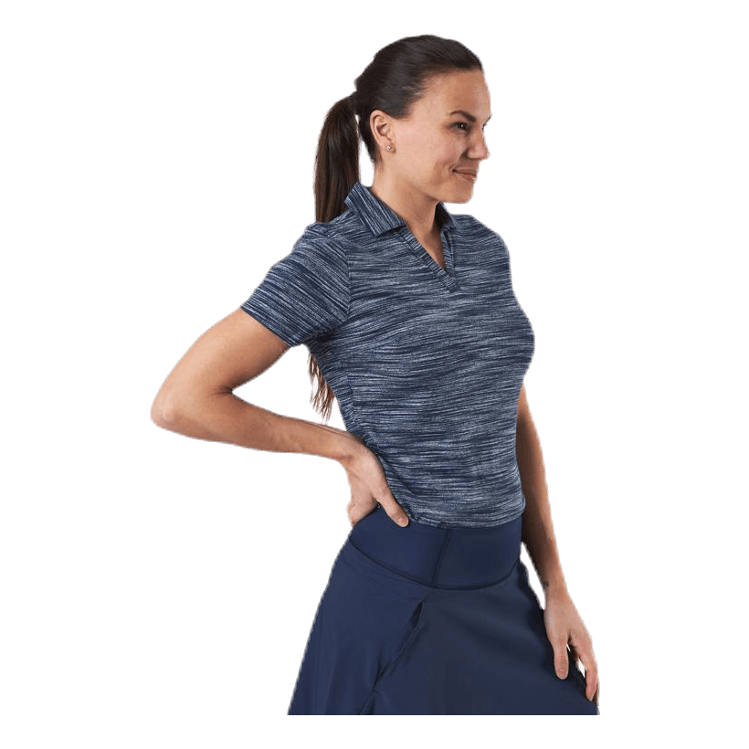 PUMA Golf Heather Slub Polo Blue 2 PUMA Golf Heather Slub Polo Blue - Bilde 2