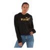 Puma ESS+ Metallic Cropped Hoody TR Black/Gold