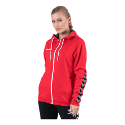 Hummel Authentic Poly Zip Hoodie Red