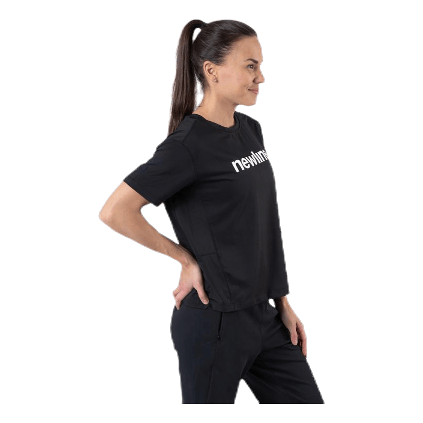 Newline Cropped Tee Black 2 Newline Cropped Tee Black - Bilde 2