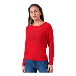 ONLY Geena Xo L/S Pullover Knt Red -Billig Jakker butikk 5713442237082 005 09ca9a19df0542939cb1ddc577da51ae