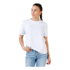 Pieces Ria Ss Fold Up Solid Tee White