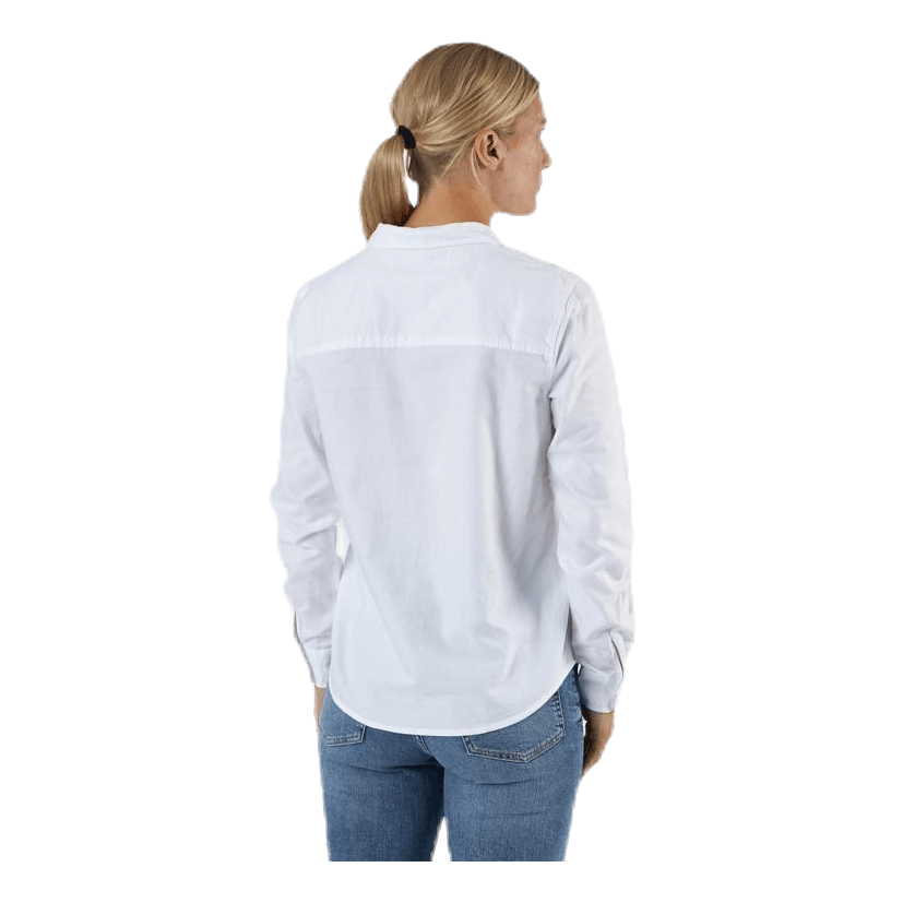 Pieces Irena Ls Oxford Shirt White 3 Pieces Irena Ls Oxford Shirt White - Bilde 3