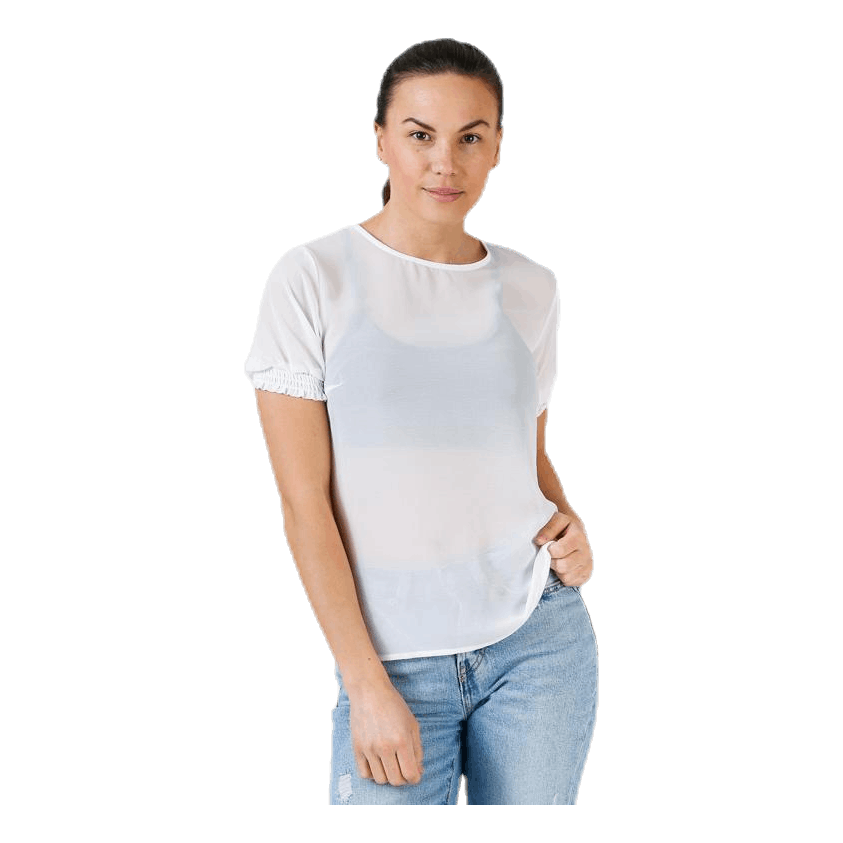 Pieces Amalie Ss Smock Top White 1 Pieces Amalie Ss Smock Top White