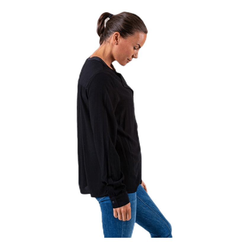Pieces Ea Ls Shirt Black 2 Pieces Ea Ls Shirt Black - Bilde 2