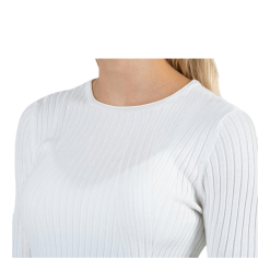 ONLY Natalia L/S Rib Pullover Knt White -Billig Jakker butikk 5714488722242 007 0858a7f04335405997b27724c2bfd34d