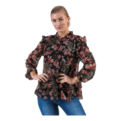 Pieces Joan Ls Top Black