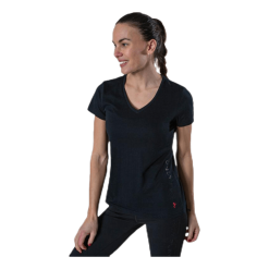 Only Play Performance Athl V-Neck Ss Tee Black