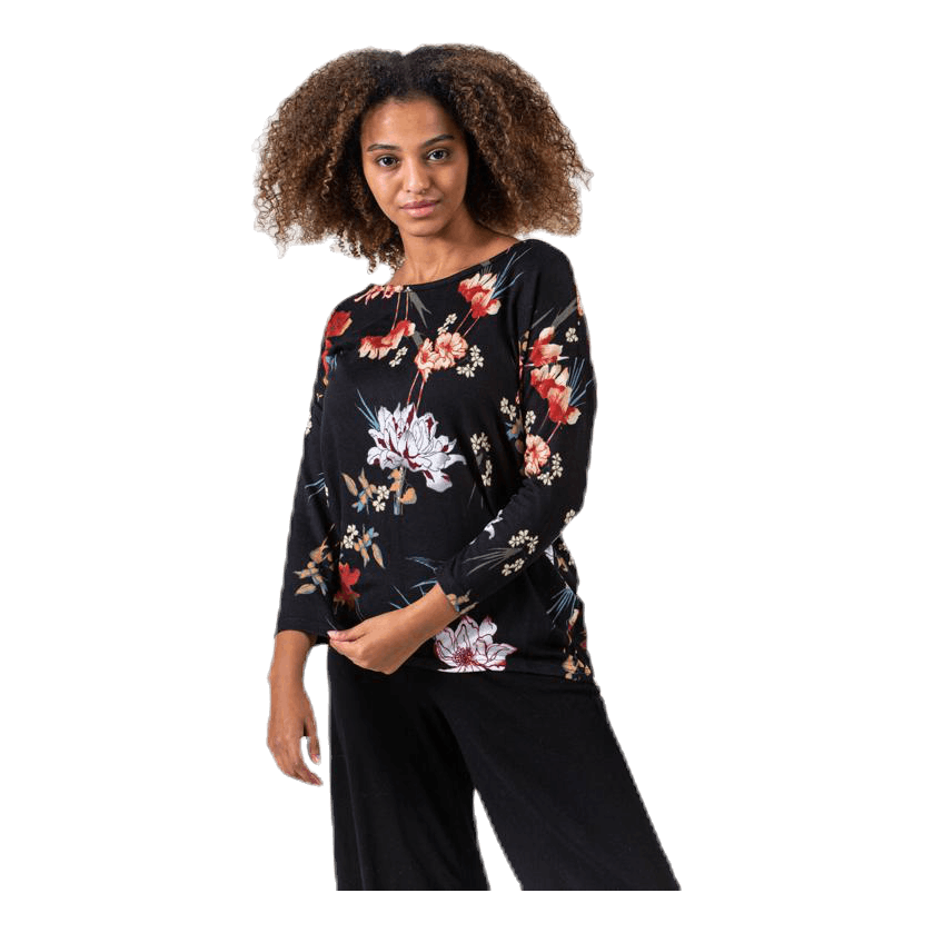 ONLY Elcos 4/5 Aop Top Patterned/Black 3 ONLY Elcos 4/5 Aop Top Patterned/Black - Bilde 3