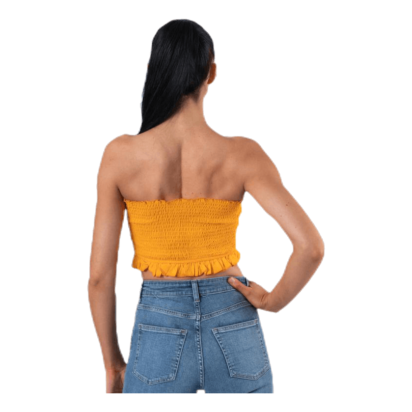 ONLY Sunny Bandeau Smock Top Yellow 4 ONLY Sunny Bandeau Smock Top Yellow - Bilde 4