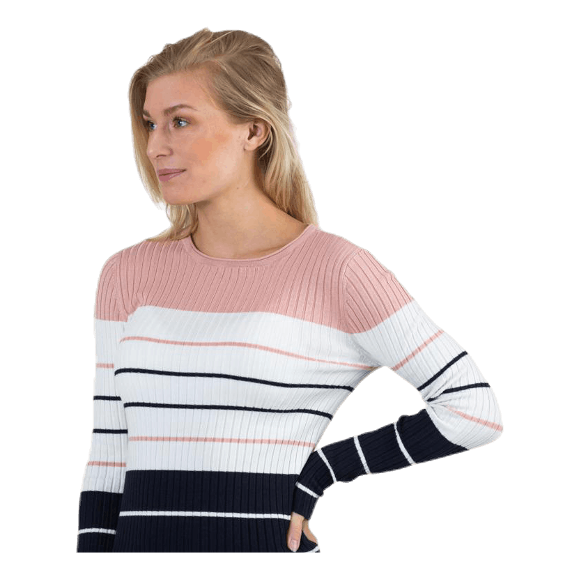 ONLY Natalia Stripe L/S Pullover Knt Red 2 ONLY Natalia Stripe L/S Pullover Knt Red - Bilde 2