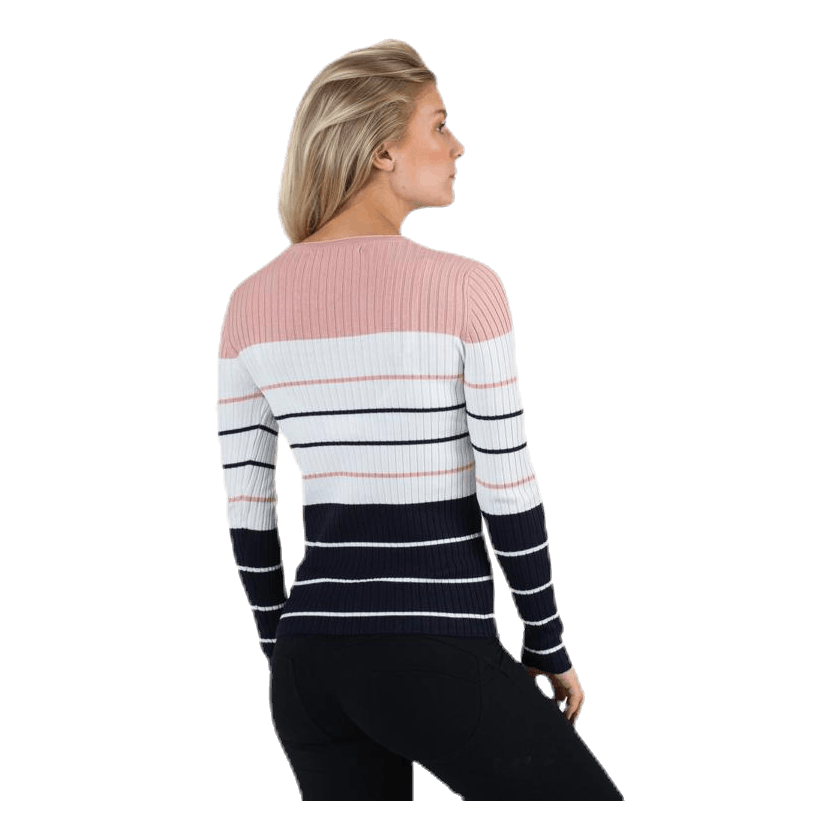 ONLY Natalia Stripe L/S Pullover Knt Red 5 ONLY Natalia Stripe L/S Pullover Knt Red - Bilde 5