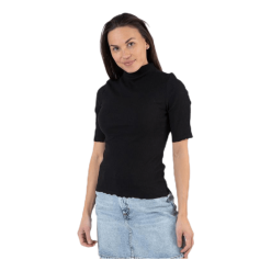 Pieces Nukisa 2/4 Mock Neck Top Bc Black -Billig Jakker butikk 5714506254809 004 2f200aae43ce4c04a27963091d00a8ba