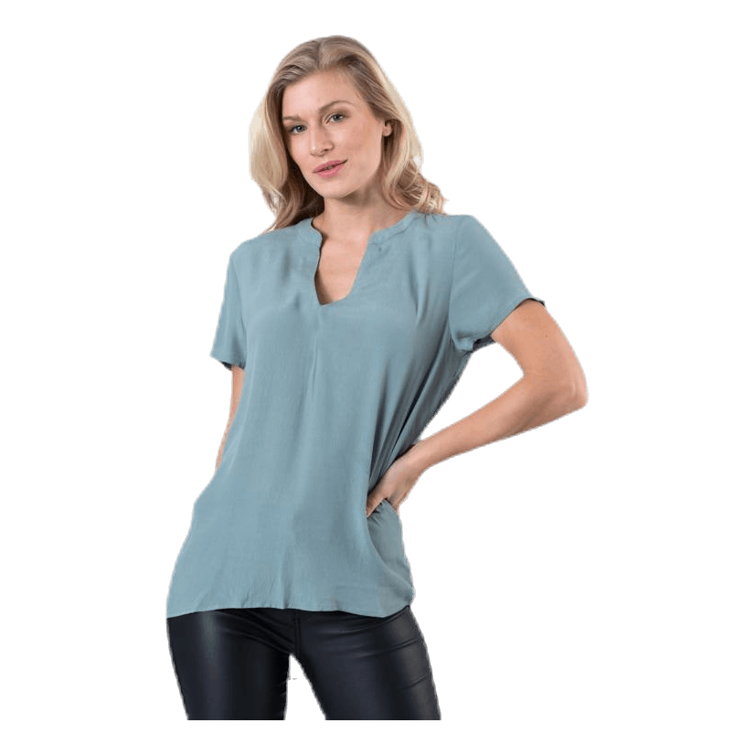 ONLY Molly Ss V-Neck Green 4 ONLY Molly Ss V-Neck Green - Bilde 4