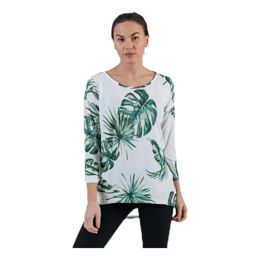 ONLY Elcos 4/5 Aop Top Jrs White 1 ONLY Elcos 4/5 Aop Top Jrs White