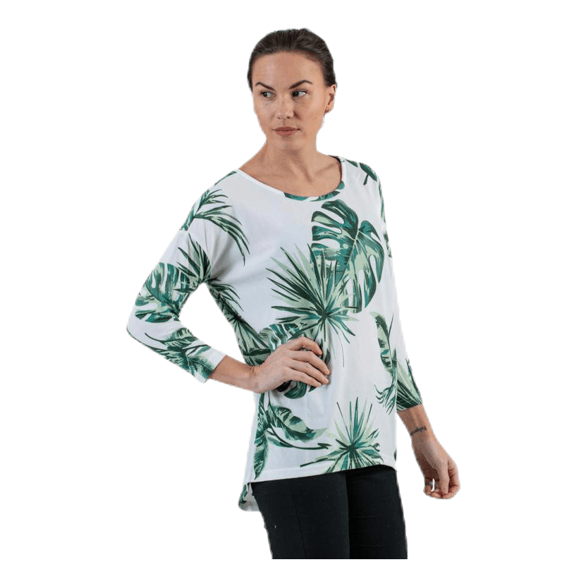 ONLY Elcos 4/5 Aop Top Jrs White 2 ONLY Elcos 4/5 Aop Top Jrs White - Bilde 2