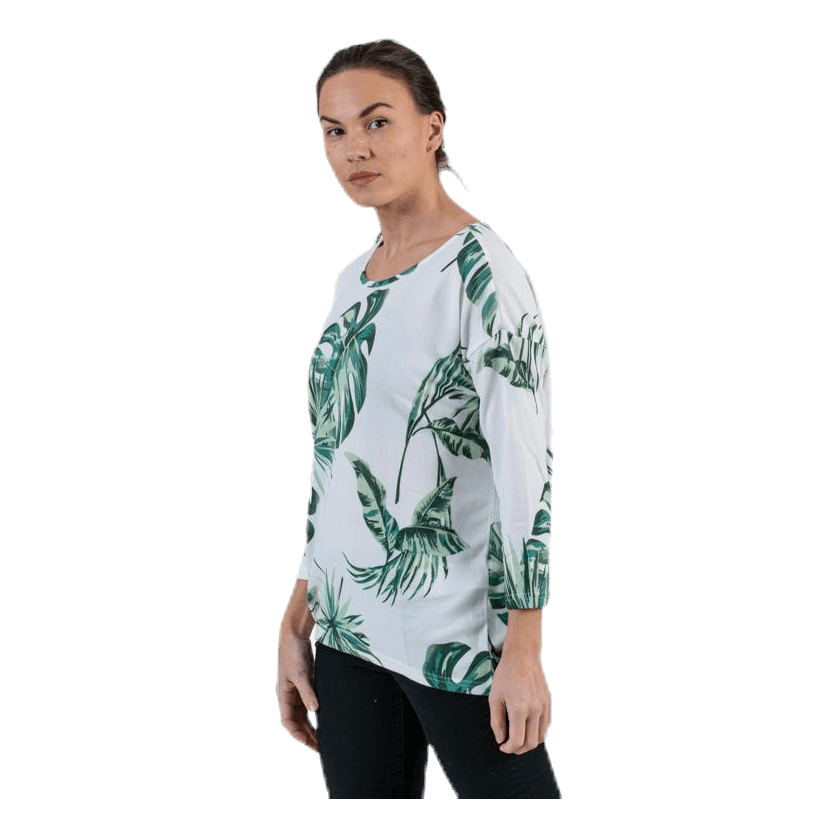 ONLY Elcos 4/5 Aop Top Jrs White 4 ONLY Elcos 4/5 Aop Top Jrs White - Bilde 4