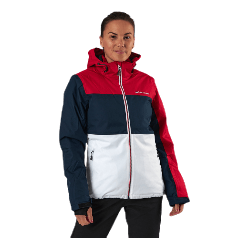 Whistler Kamille Ski Jacket W-PRO 10000 Blue/White/Red 3 Whistler Kamille Ski Jacket W-PRO 10000 Blue/White/Red - Bilde 3