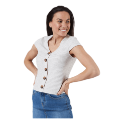 ONLY Nella S/S Button Top Beige 5 ONLY Nella S/S Button Top Beige -Billig Jakker butikk 5714909769580 004 20b88506ea654de6bb4494df15ba1311