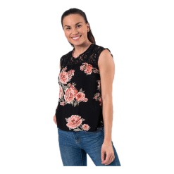 ONLY Karmen S/L Top Aop Wvn Black -Billig Jakker butikk 5714909771958 004 88f1e6e0f1554d0b927f00fd6269dda1