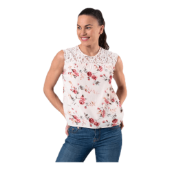 ONLY Karmen S/L Top Aop Wvn Beige