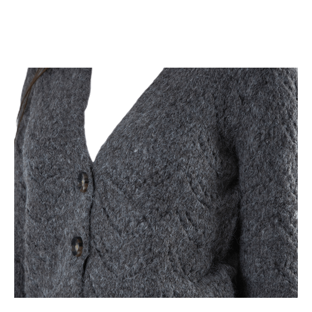 Pieces Bibi Ls Knit Cardigan Grey 5 Pieces Bibi Ls Knit Cardigan Grey - Bilde 5