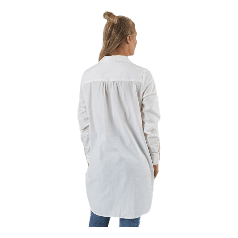 Pieces Noma Ls Long Shirt White 2 Pieces Noma Ls Long Shirt White - Bilde 2