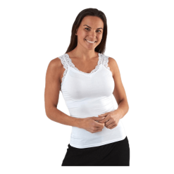 Pieces Barbera Lace Top White