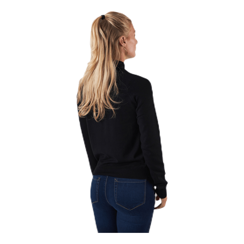 Pieces Esera Ls High Neck Knit Black 3 Pieces Esera Ls High Neck Knit Black - Bilde 3