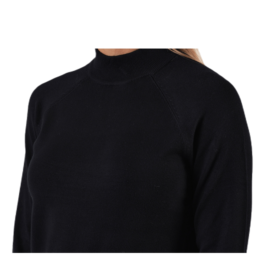 Pieces Esera Ls High Neck Knit Black 4 Pieces Esera Ls High Neck Knit Black - Bilde 4