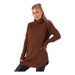 Pieces Ellen Ls Long Knit Brown