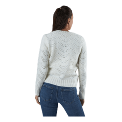 Pieces Bibi Ls Knit White -Billig Jakker butikk 5714913920083 003 d1fbcfa4db1f47d6a491203d8538a3a6