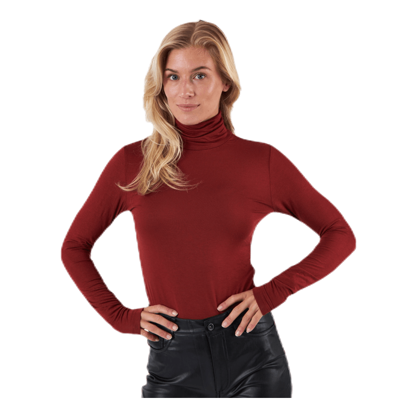 ONLY Lela Life L/S Rollneck Top Jrs Brown 1 ONLY Lela Life L/S Rollneck Top Jrs Brown