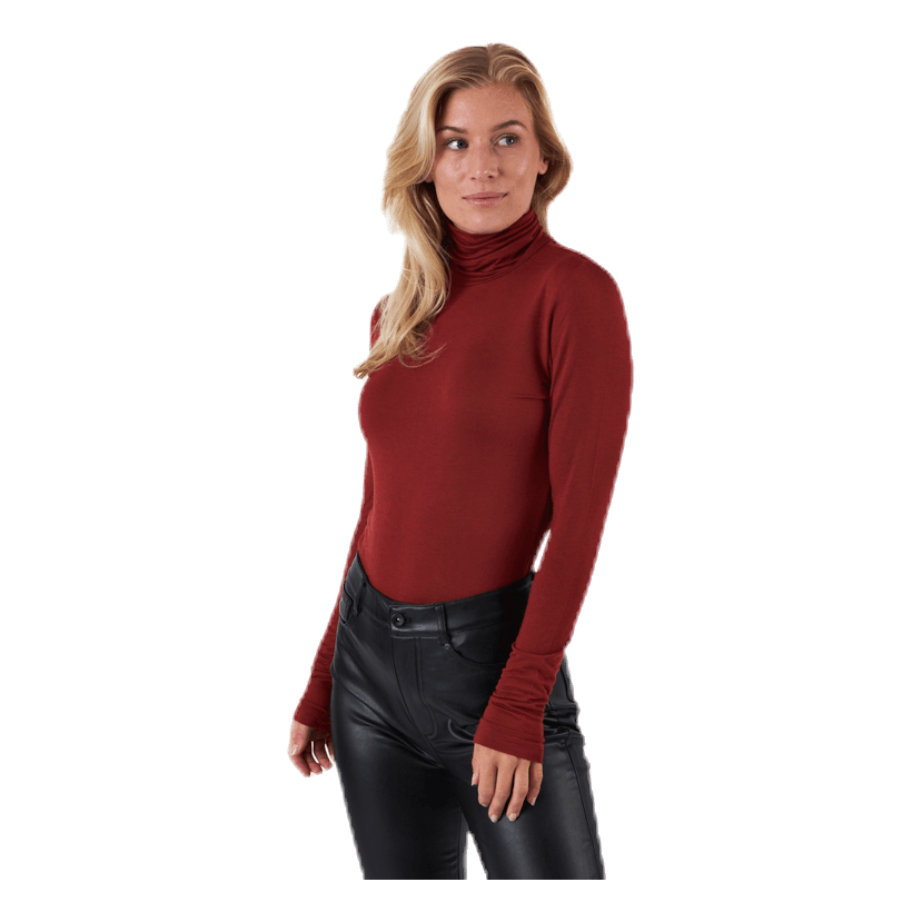 ONLY Lela Life L/S Rollneck Top Jrs Brown 2 ONLY Lela Life L/S Rollneck Top Jrs Brown - Bilde 2