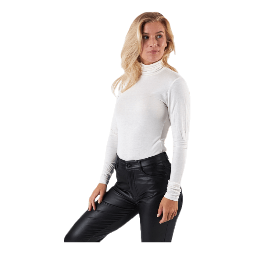 ONLY Lela Life L/S Rollneck Top Jrs White 2 ONLY Lela Life L/S Rollneck Top Jrs White - Bilde 2
