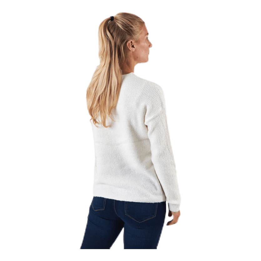 ONLY Camilla V-Neck L/S Pullover Knt White 3 ONLY Camilla V-Neck L/S Pullover Knt White - Bilde 3