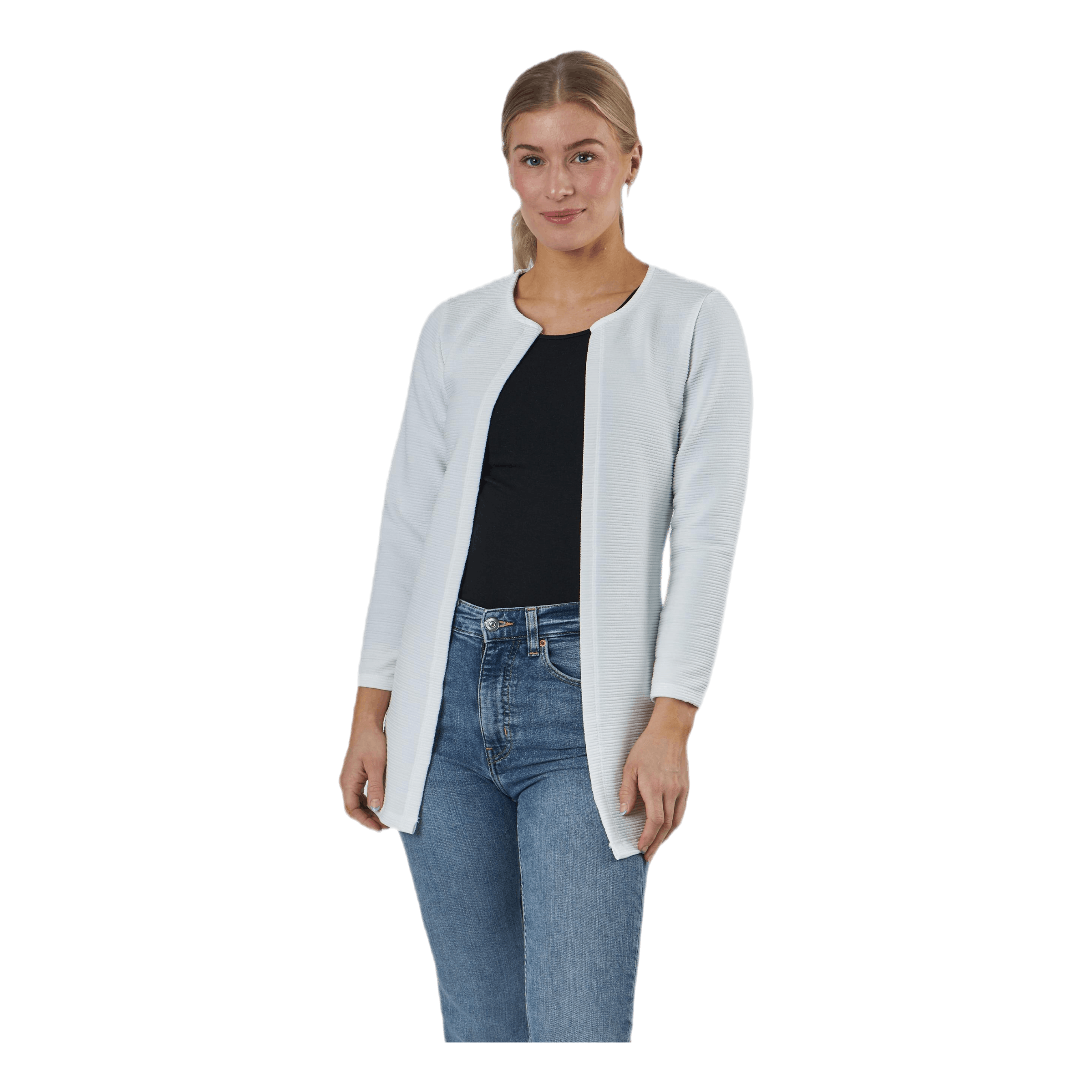 ONLY Leco 7/8 Long Cardigan White 1 ONLY Leco 7/8 Long Cardigan White