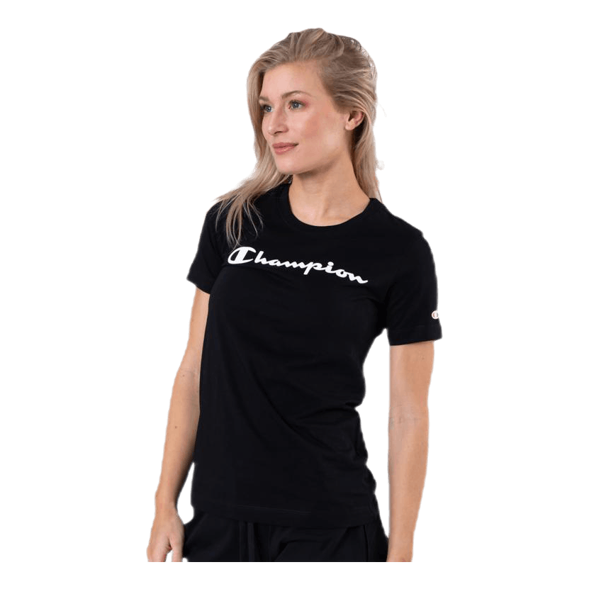 Champion Crewneck T-Shirt Black 1 Champion Crewneck T-Shirt Black