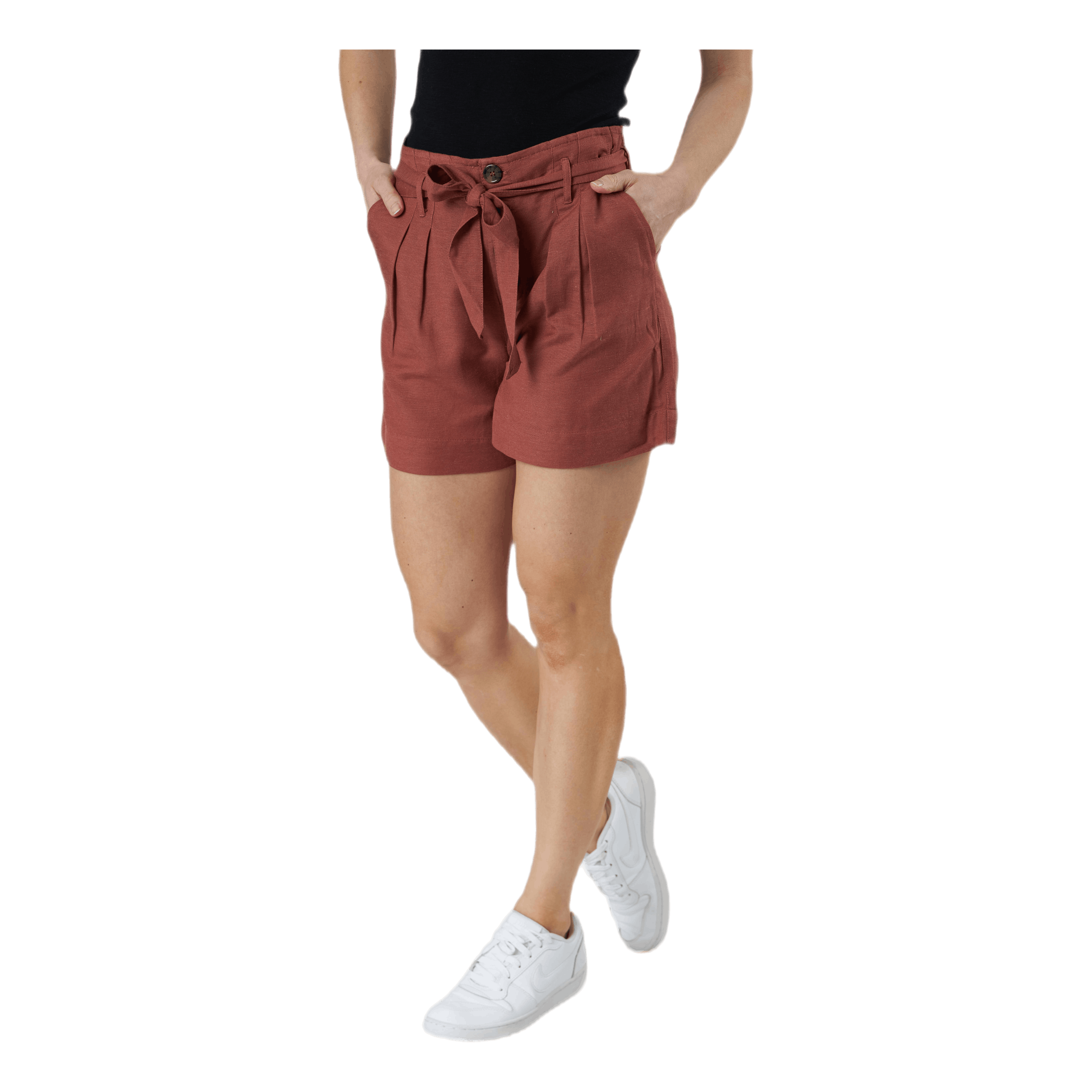 ONLY Viva Life Hw Belt Shorts Pnt Green 2 ONLY Viva Life Hw Belt Shorts Pnt Green - Bilde 2