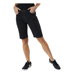 ONLY Emily Hw Long Shorts Raw Bb Mas0033 Black