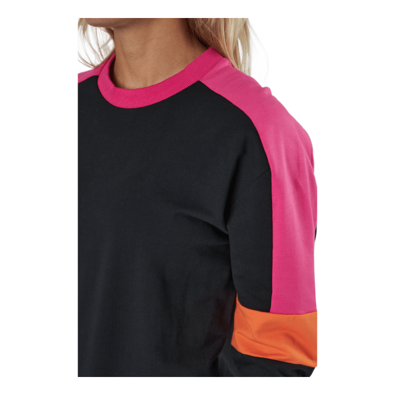 Fila Paulina Cropped Crew Sweat Black-beetroot Purple-mandarin 5 Fila Paulina Cropped Crew Sweat Black-beetroot Purple-mandarin - Bilde 5
