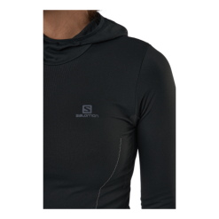 Salomon Comet Seamless Hoody W Black/ebony -Billig Jakker butikk 60485 09 005