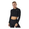 Norfolk Molly Seamless Ls Crop Top Black