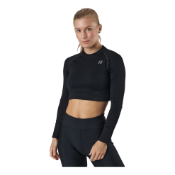Norfolk Molly Seamless Ls Crop Top Black
