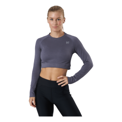 Norfolk Molly Seamless Ls Crop Top Blue
