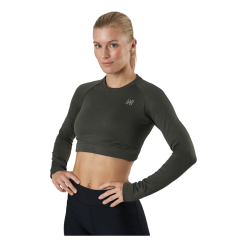 Norfolk Molly Seamless Ls Crop Top Green