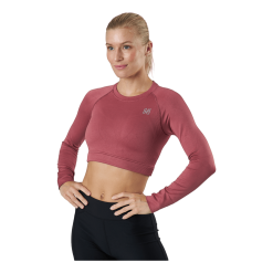 Norfolk Molly Seamless Ls Crop Top Rose