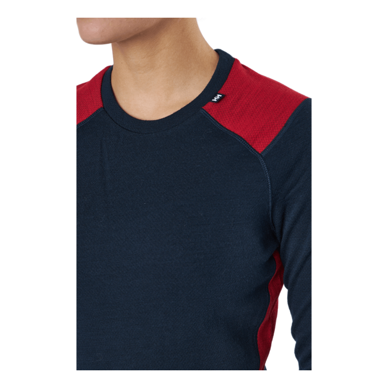 Helly Hansen W Lifa Merino Midweight Crew 598 Navy 4 Helly Hansen W Lifa Merino Midweight Crew 598 Navy - Bilde 4