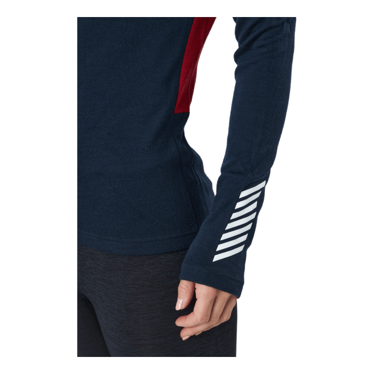 Helly Hansen W Lifa Merino Midweight Crew 598 Navy 5 Helly Hansen W Lifa Merino Midweight Crew 598 Navy - Bilde 5